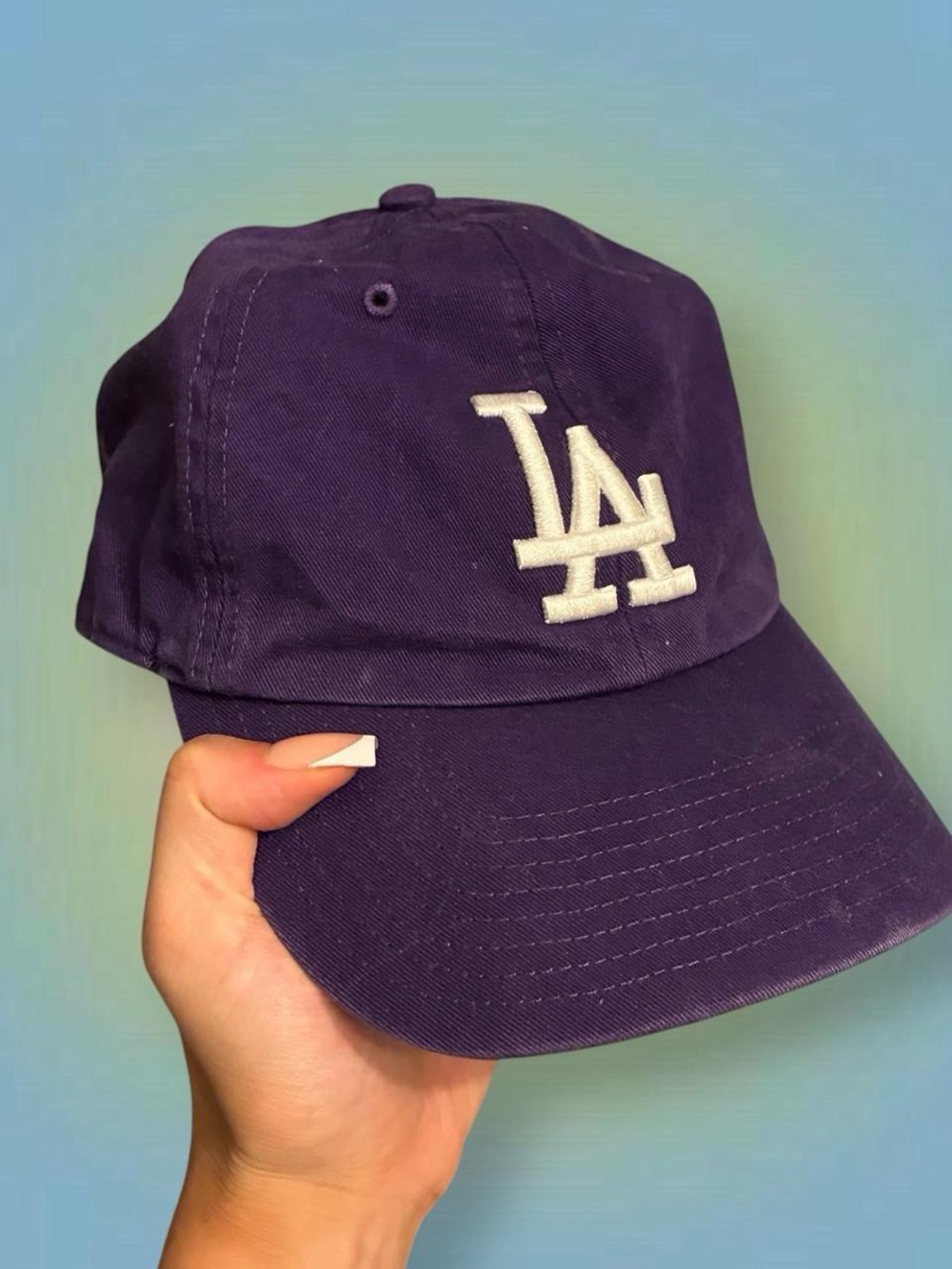 LA Embroidered Logo Cap - Purple
